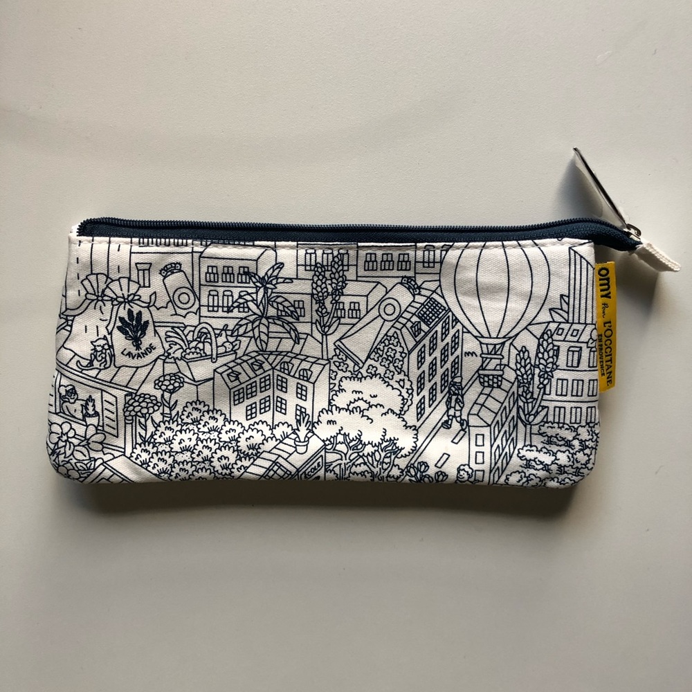 ❌SOLD❌✨2/$15 🆕 L'Occitane x OMY Cosmetic Bag - Picture 1 of 5